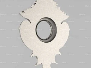 carved wall clock 3D Model