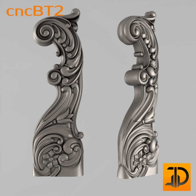 balusters 2 Model 3D .c4d .max .obj .3ds .fbx .stl .blend 