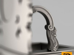 carved chair for cnc machine tools Model 3D