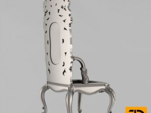 carved chair for cnc machine tools Model 3D