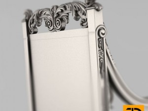 carved chair 2 3D Modell