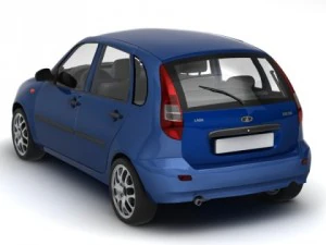 lada kalina 3D Model