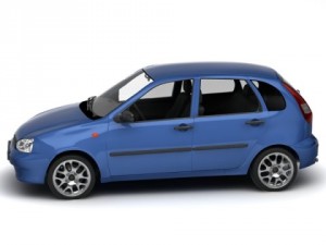 lada kalina Modelo 3D