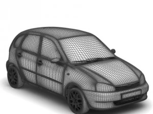 lada kalina 3D Model