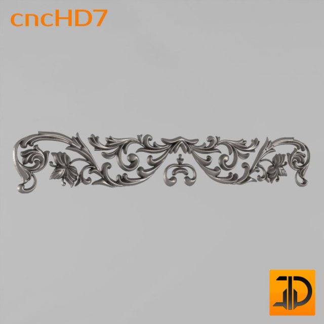 horizontal decor 3D Модель .c4d .max .obj .3ds .fbx .stl .blend