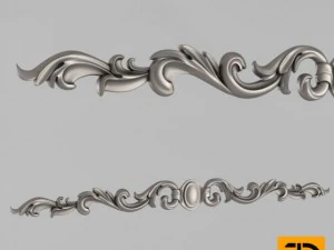 горизонтальный декор 3D Модель