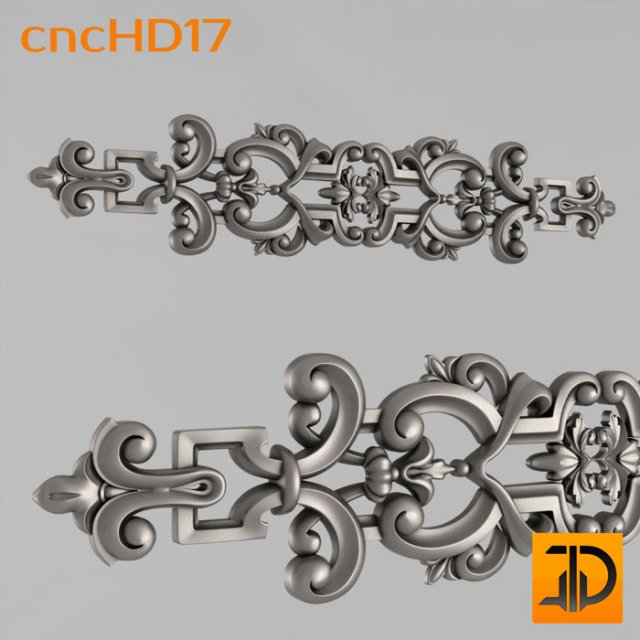 horizontal decor Model 3D .c4d .max .obj .3ds .fbx .stl .blend 