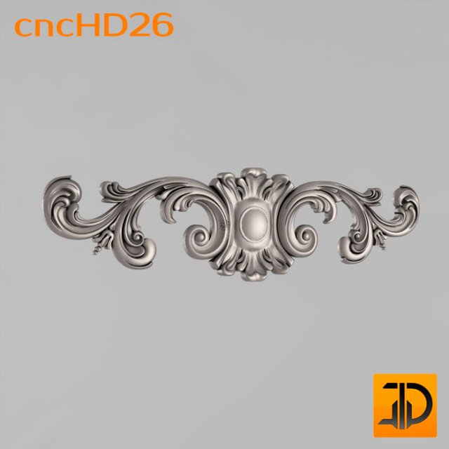 horizontal decor 3D Model .c4d .max .obj .3ds .fbx .stl .blend 