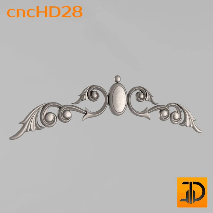 horizontal decor 3D Model .c4d .max .obj .3ds .fbx .stl .blend