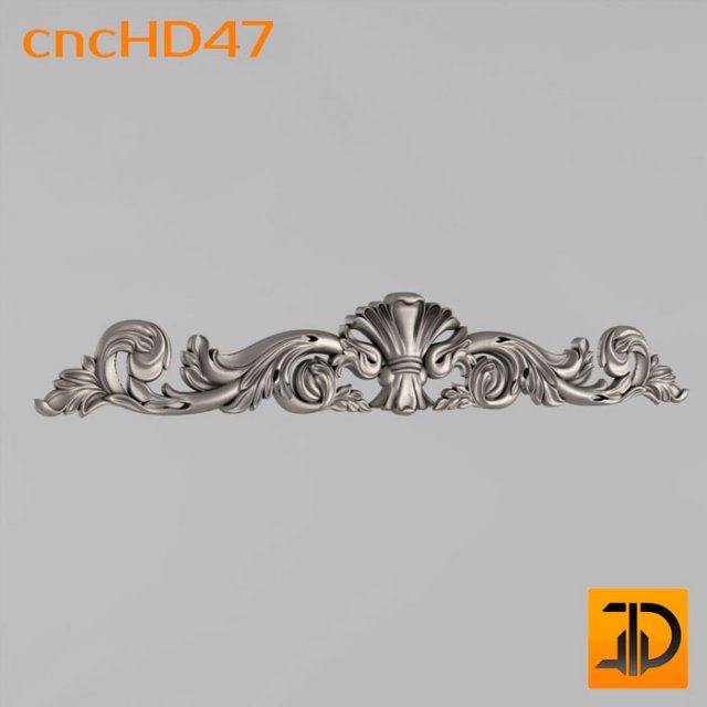 horizontal decor 3D Model .c4d .max .obj .3ds .fbx .stl .blend
