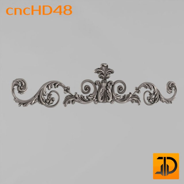 horizontal decor 3D Модель .c4d .max .obj .3ds .fbx .stl .blend 