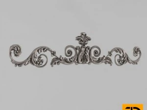 горизонтальный декор 3D Модель