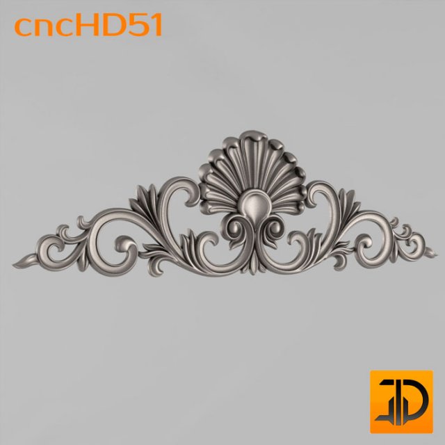 horizontal decor Model 3D .c4d .max .obj .3ds .fbx .stl .blend 
