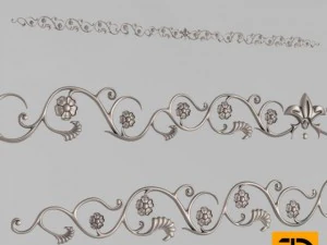 горизонтальный декор 3D Модель