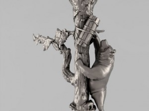 the bear and the barrel of honey Modelo 3D