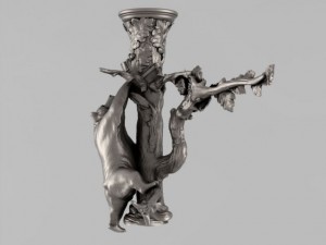 the bear and the barrel of honey 3D-Modell