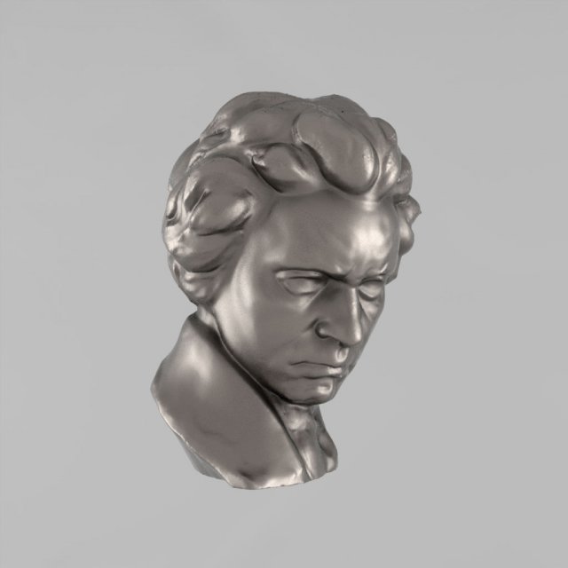 a bust of beethoven Modelo 3D .c4d .max .obj .3ds .fbx .stl .blend 