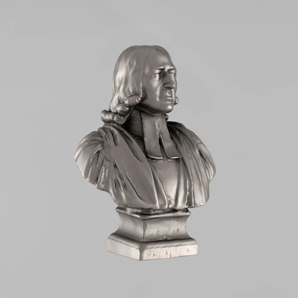 a bust of john wesley 3D Model .c4d .max .obj .3ds .fbx .stl .blend 