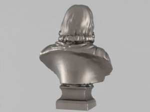 a bust of john wesley Modello 3D