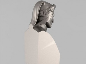 a bust of dante Modelo 3D