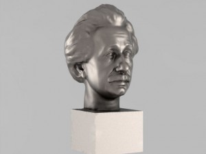 a bust of einstein 3D Model