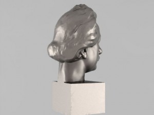a bust of einstein 3D 모델