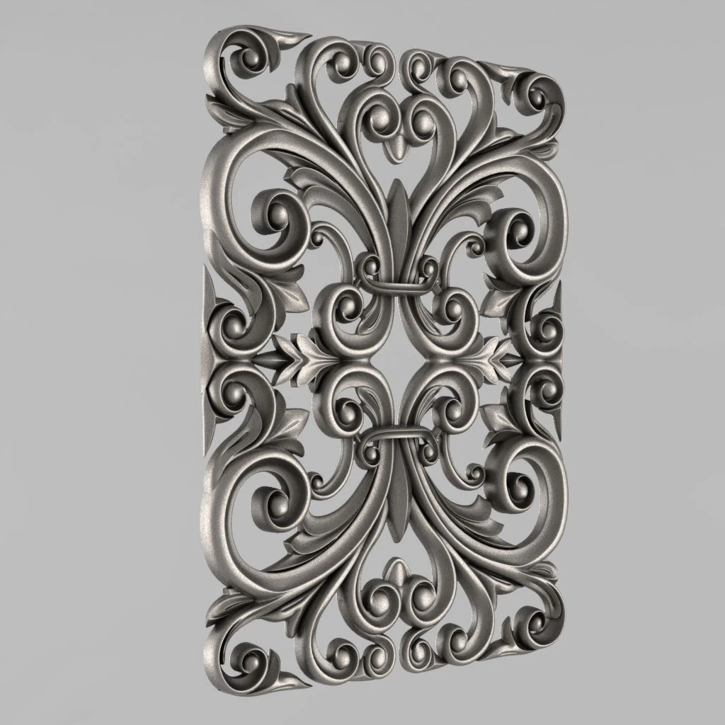 decorative panel 3D Model .c4d .max .obj .3ds .fbx .stl .blend