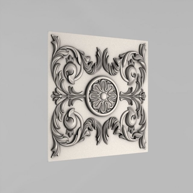 decorative panel 3D Modell .c4d .max .obj .3ds .fbx .stl .blend