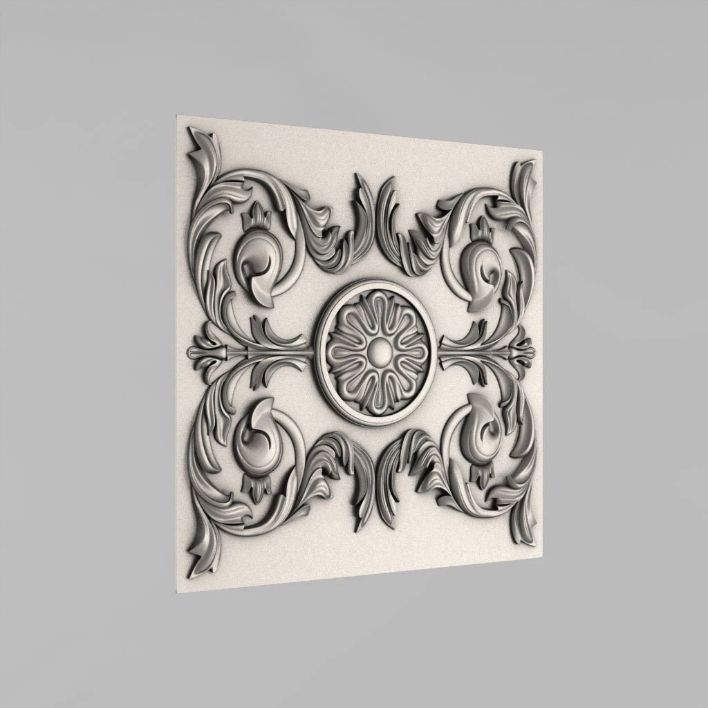 decorative panel 3D Model .c4d .max .obj .3ds .fbx .stl .blend 