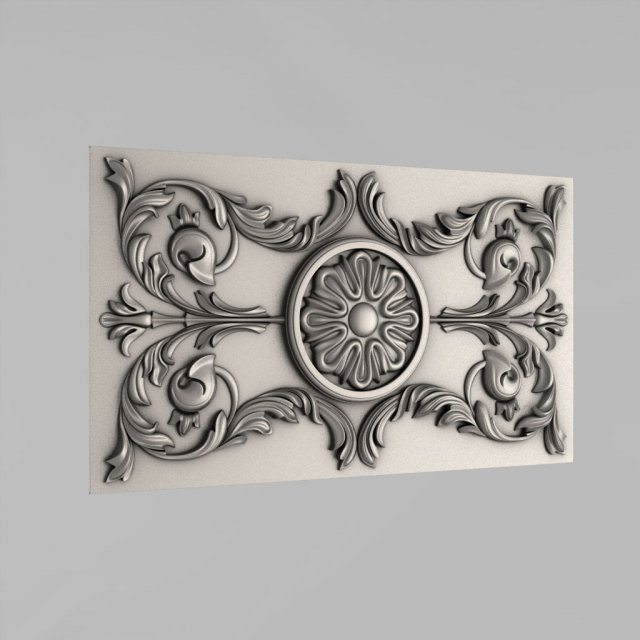 decorative panel 3D Модель .c4d .max .obj .3ds .fbx .stl .blend 