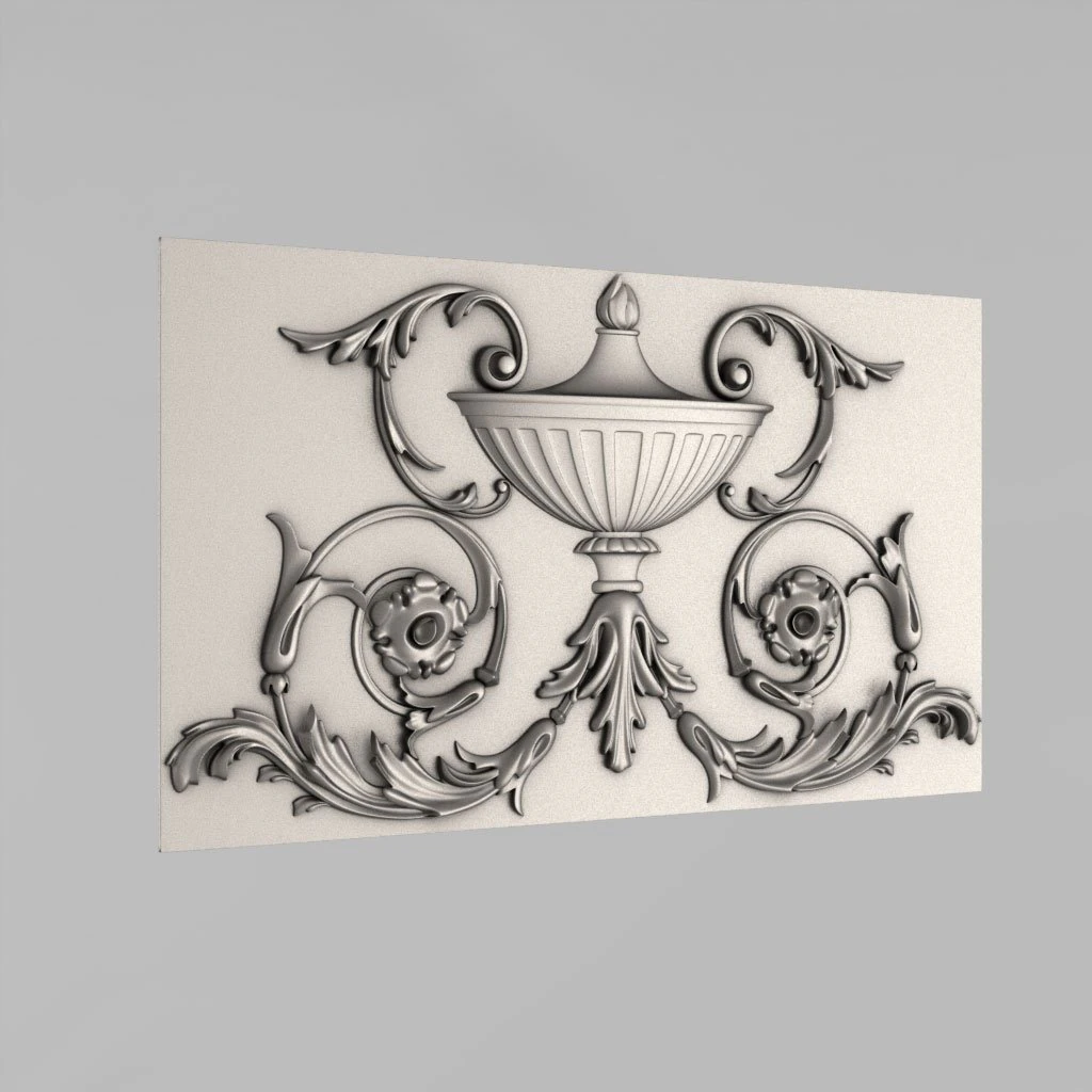 decorative panel 3D Model .c4d .max .obj .3ds .fbx .stl .blend 