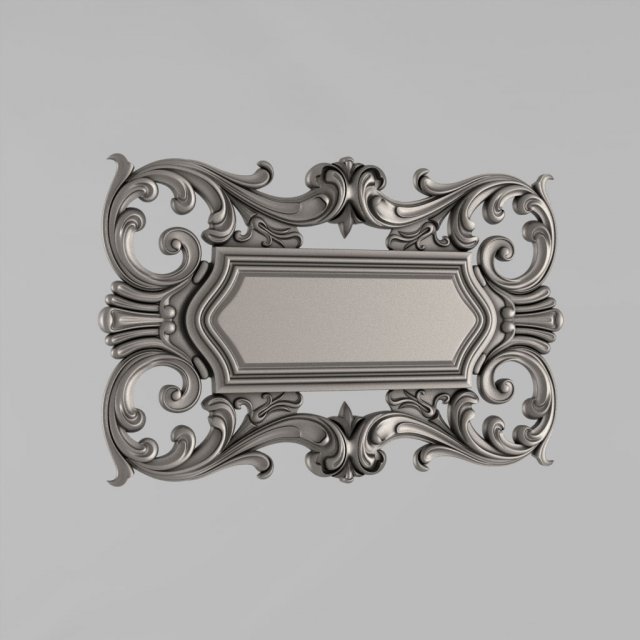 decorative panel 3D Model .c4d .max .obj .3ds .fbx .stl .blend 