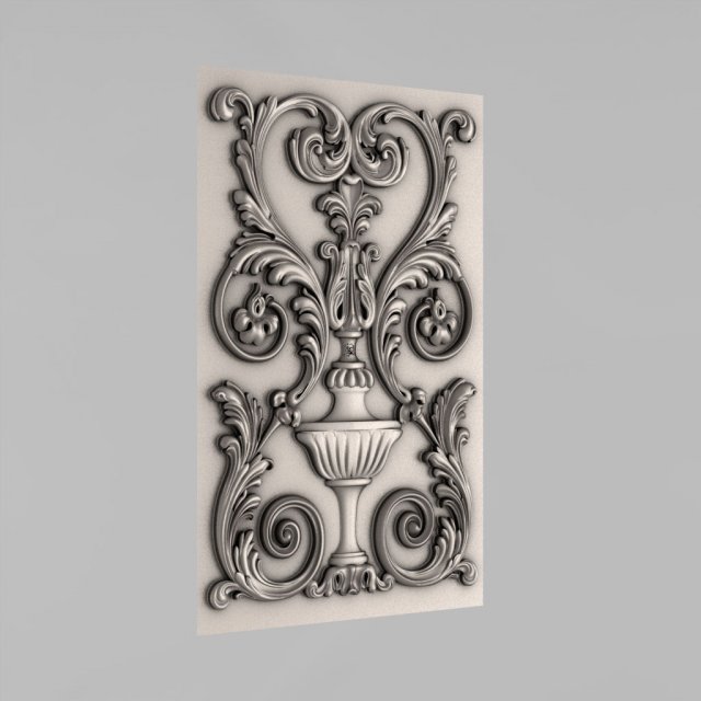 decorative panel Model 3D .c4d .max .obj .3ds .fbx .stl .blend 