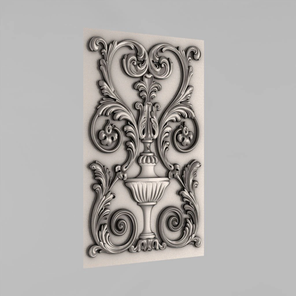 decorative panel 3D Model .c4d .max .obj .3ds .fbx .stl .blend 