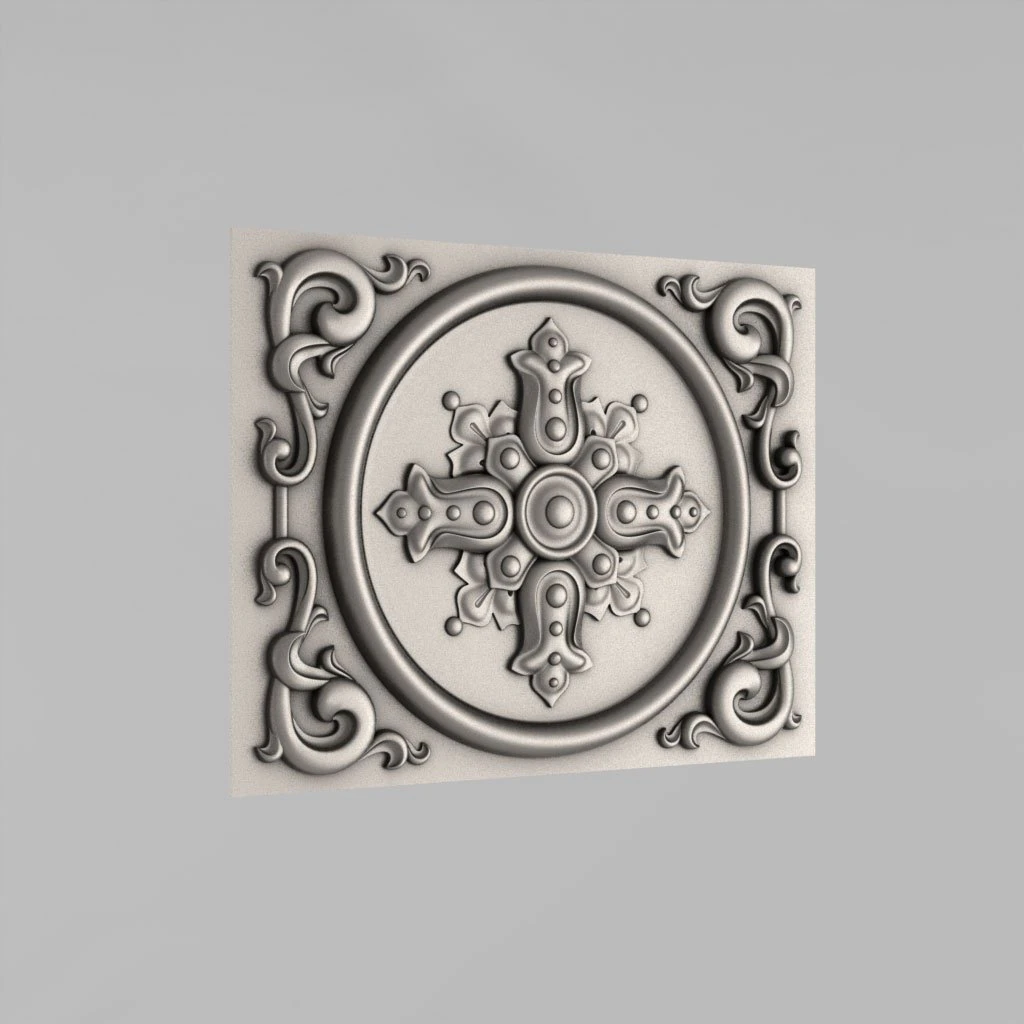 decorative panel 3D Model .c4d .max .obj .3ds .fbx .stl .blend 