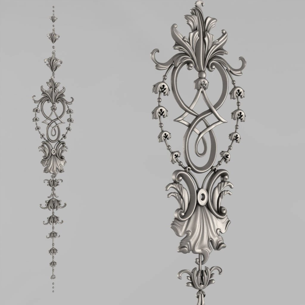 decorative panel 3D Model .c4d .max .obj .3ds .fbx .stl .blend 
