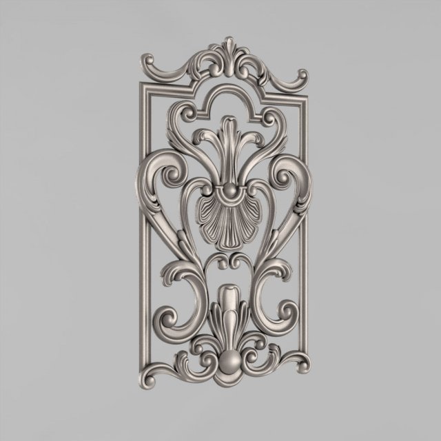 decorative panel Model 3D .c4d .max .obj .3ds .fbx .stl .blend 
