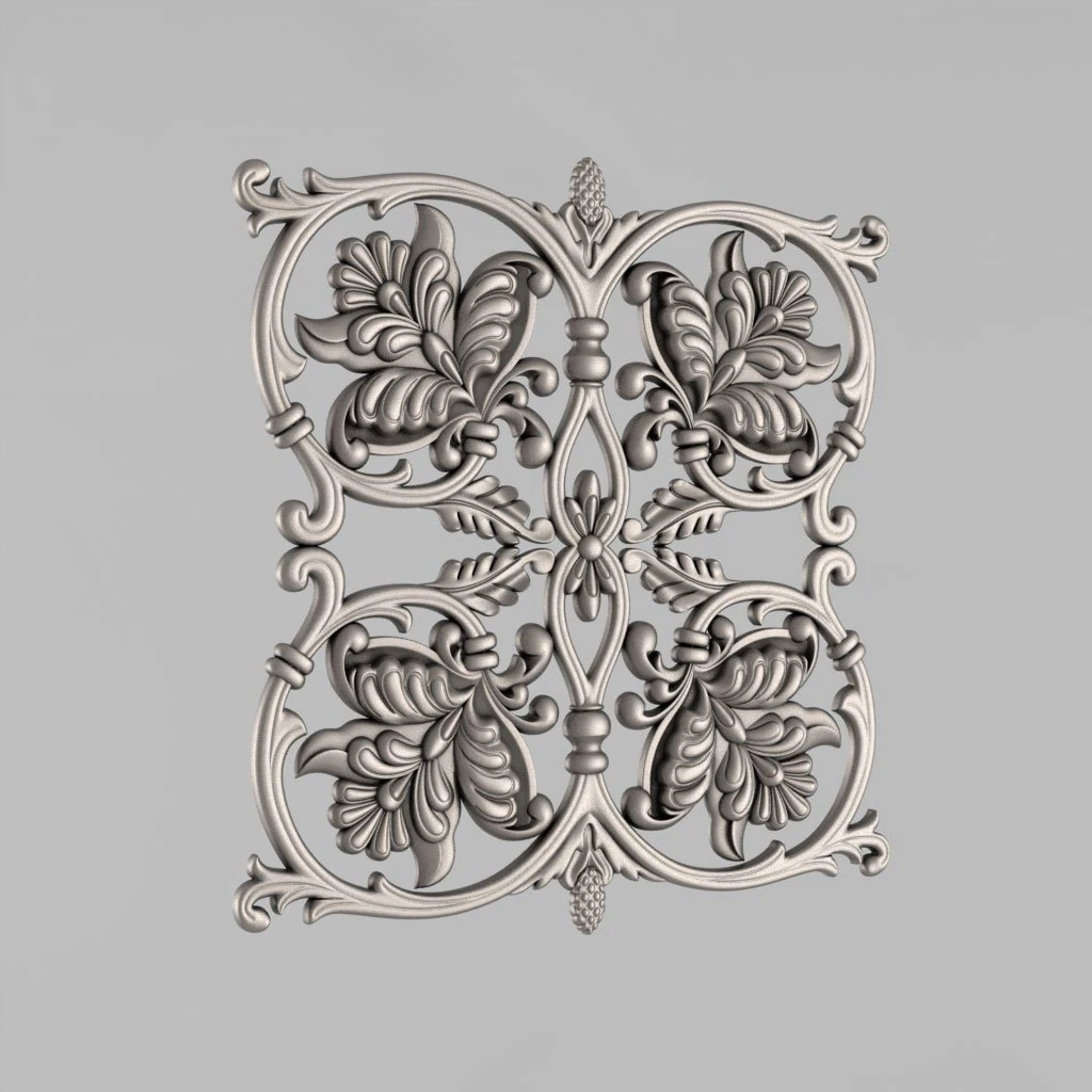 decorative panel 3D Model .c4d .max .obj .3ds .fbx .stl .blend 