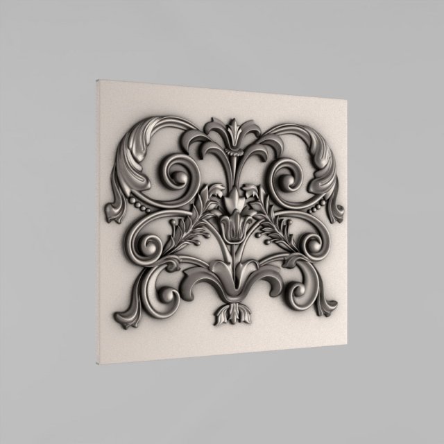 decorative panel 3D Model .c4d .max .obj .3ds .fbx .stl .blend 