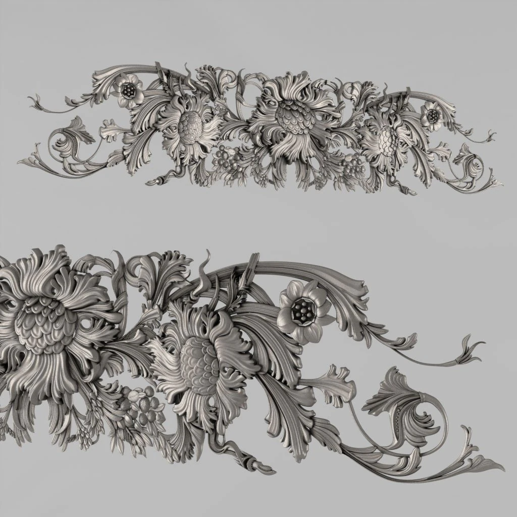 decorative panel 3D Model .c4d .max .obj .3ds .fbx .stl .blend 