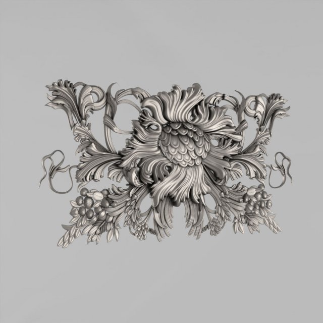 decorative panel 3D-Modell .c4d .max .obj .3ds .fbx .stl .blend 