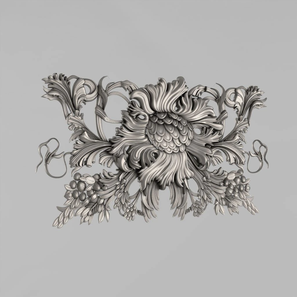 decorative panel 3D Model .c4d .max .obj .3ds .fbx .stl .blend 