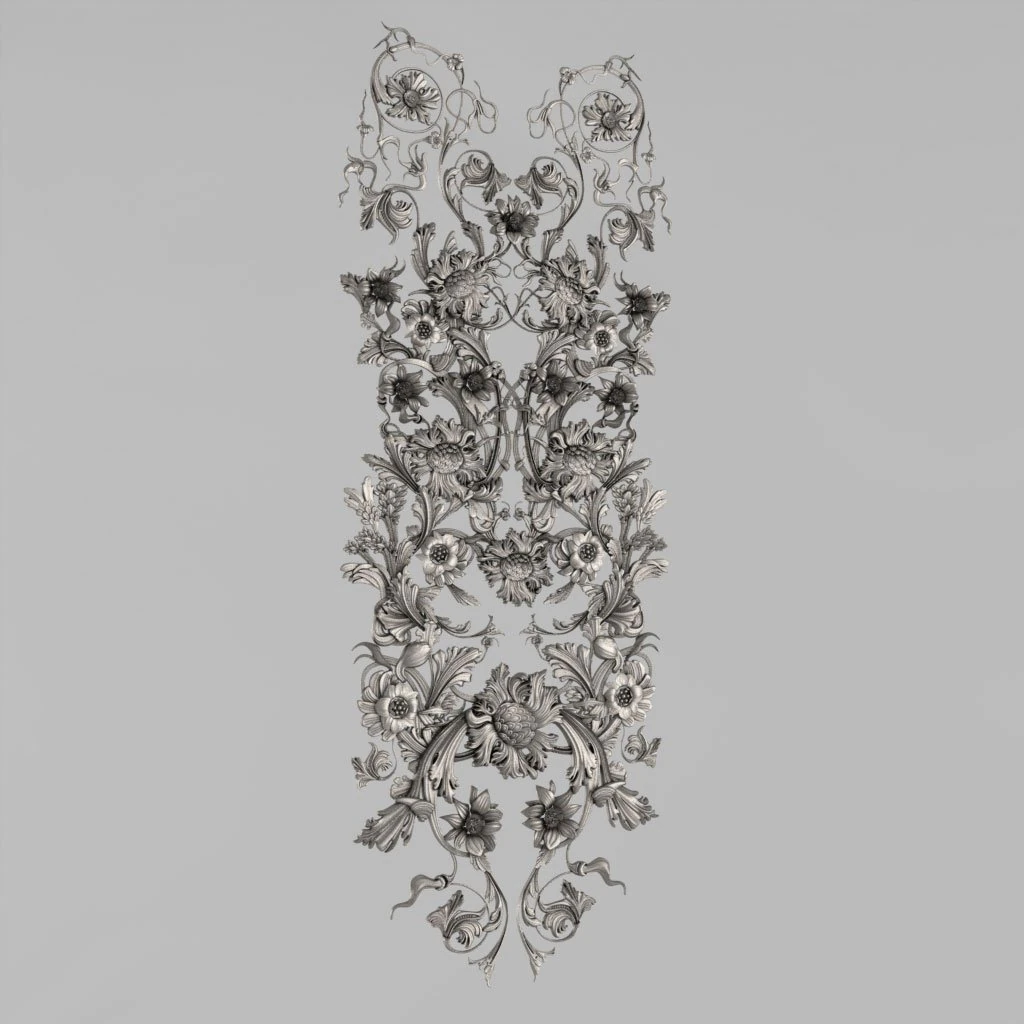 decorative panel 3D Model .c4d .max .obj .3ds .fbx .stl .blend 