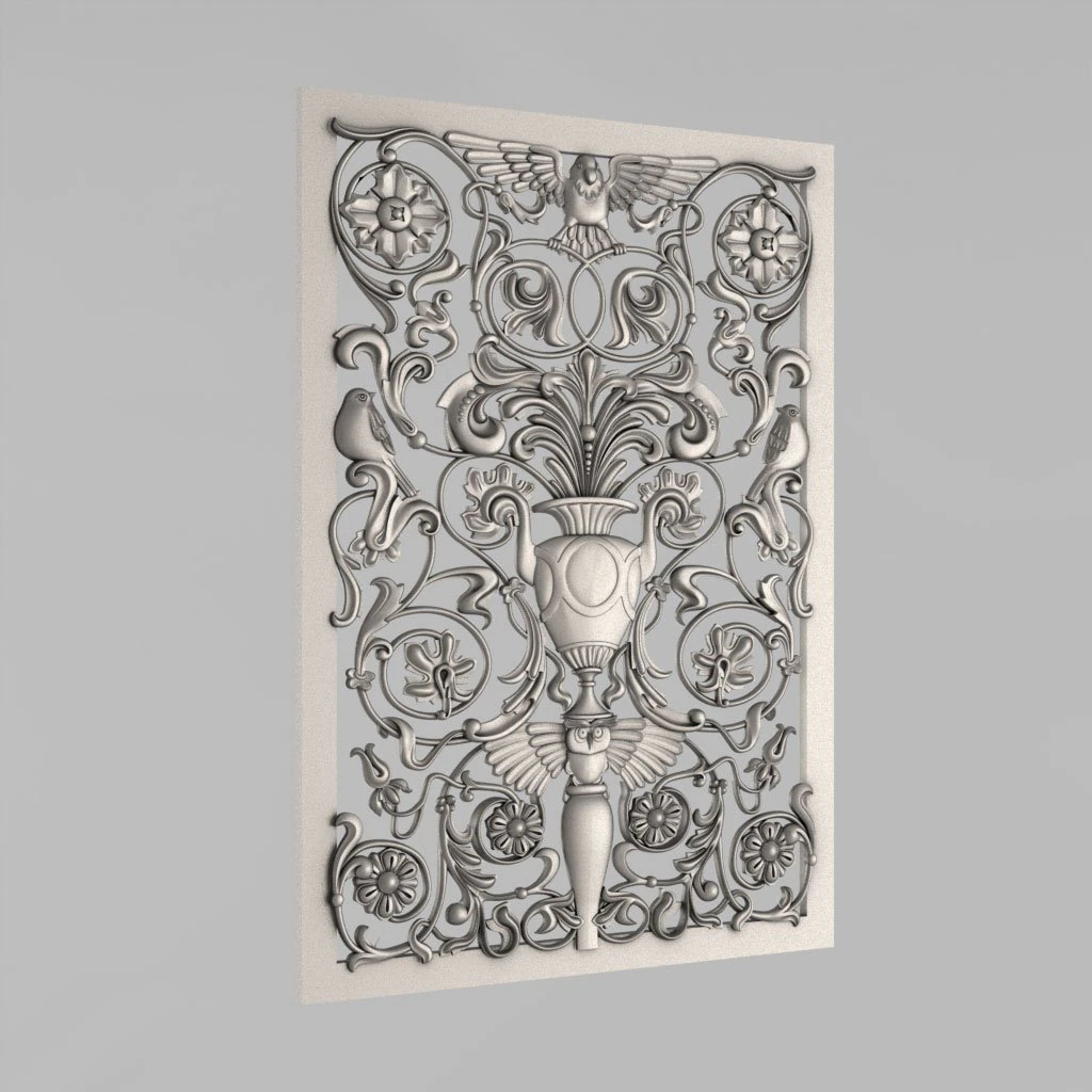 decorative panel 3D Model .c4d .max .obj .3ds .fbx .stl .blend 