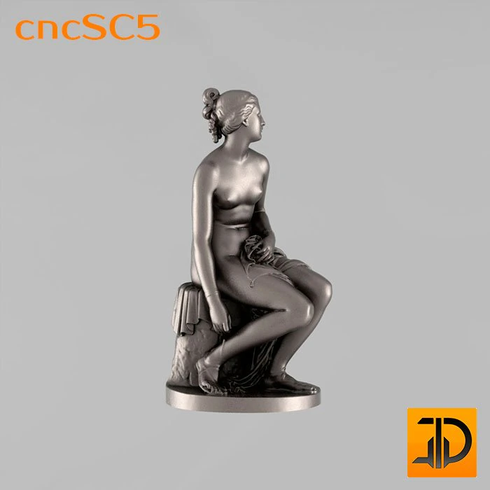 sculpture nymph 3D Model .c4d .max .obj .3ds .fbx .stl .blend