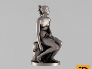 sculpture nymph Modelo 3D