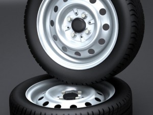 stamped steel wheel Model 3D