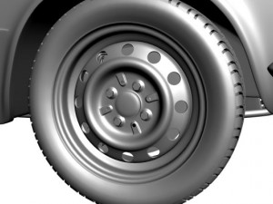stamped steel wheel 3D Модель