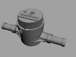 water counter meter 3D Model