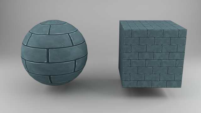 gray blue stone-brick CG 纹理 .c4d .max .obj .3ds .fbx .stl .blend 